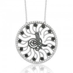 925 Ayar Gümüş Tuğra Kadın Gümüş Kolye 925 Ayar Gümüş Tuğra Kadın Gümüş Kolye