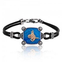 925 Ayar Gümüş Tuğralı Erkek Bileklik 925 Ayar Gümüş Tuğralı Erkek Bileklik