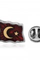 925 Ayar Gümüş Türk Bayrağı Rozet 925 Ayar Gümüş Türk Bayrağı Rozet