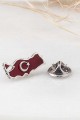 925 Ayar Gümüş Türkiye Haritası Rozet 925 Ayar Gümüş Türkiye Haritası Rozet