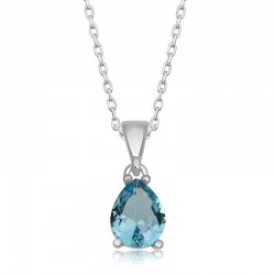 925 Ayar Gümüş Turkuaz Damla Taşlı Kadın Kolye 925 Ayar Gümüş Turkuaz Damla Taşlı Kadın Kolye