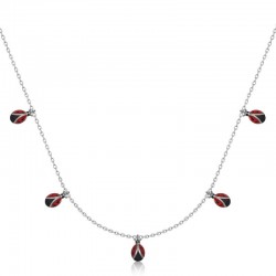 925 Ayar Gümüş Uğur Böceği Şans Kadın Kolye 925 Ayar Gümüş Uğur Böceği Şans Kadın Kolye