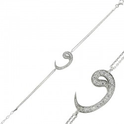 925 Ayar Gümüş Vav Bileklik 925 Ayar Gümüş Vav Bileklik