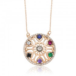 925 Ayar Gümüş Yaşam Çiçeği Kadın Gümüş Kolye 925 Ayar Gümüş Yaşam Çiçeği Kadın Gümüş Kolye