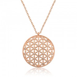 925 Ayar Gümüş Yaşam Çiçeği Kadın Gümüş Kolye 925 Ayar Gümüş Yaşam Çiçeği Kadın Gümüş Kolye