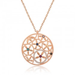 925 Ayar Gümüş Yaşam Çiçeği Kadın Gümüş Kolye 925 Ayar Gümüş Yaşam Çiçeği Kadın Gümüş Kolye