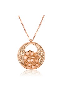 925 Ayar Gümüş Yaşam Çiçeği Gümüş Kolye