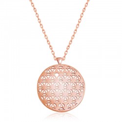 ​​925 Ayar Gümüş Yaşam Çiçeği Gümüş Kolye