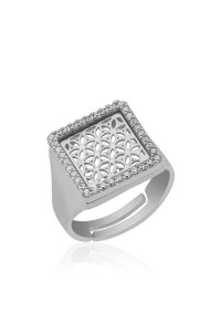 ​925 Ayar Gümüş Yaşam Çiçeği Yüzük