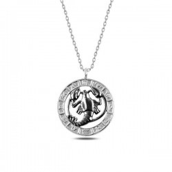 925 Ayar Gümüş Yengeç Burcu Kolye 925 Ayar Gümüş Yengeç Burcu Kolye