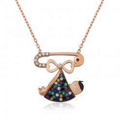 925 Ayar Gümüş Yeni Doğmuş Bebek Gümüş Kolye 925 Ayar Gümüş Yeni Doğmuş Bebek Gümüş Kolye