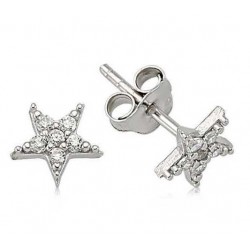 925 Ayar Gümüş Yıldız Çivili Küpe 925 Ayar Gümüş Yıldız Çivili Küpe