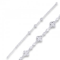 925 Ayar Gümüş Yonca Bileklik 925 Ayar Gümüş Yonca Bileklik