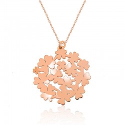 925 Ayar Gümüş Yonca Buketi Kadın Gümüş Kolye 925 Ayar Gümüş Yonca Buketi Kadın Gümüş Kolye