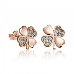 925 Ayar Gümüş Yonca Kadın Küpe 925 Ayar Gümüş Yonca Kadın Küpe