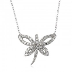 925 Ayar Gümüş Yusufçuk Kadın Gümüş Kolye 925 Ayar Gümüş Yusufçuk Kadın Gümüş Kolye