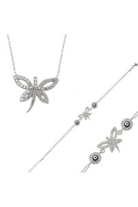 925 Ayar Gümüş Yusufçuk Set 925 Ayar Gümüş Yusufçuk Set