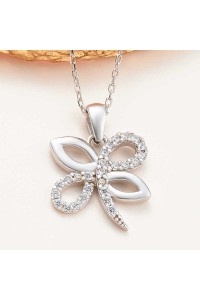 925 Ayar Gümüş Yusufçuk Kadın Kolye