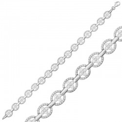 925 Ayar Gümüş Yuvarlak Su Yolu Bileklik 925 Ayar Gümüş Yuvarlak Su Yolu Bileklik