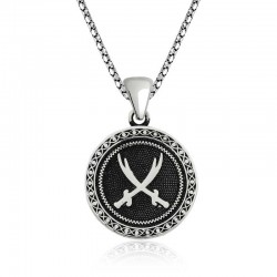 ​Gümüş Zülfikar Kılıcı Desenli Kolye