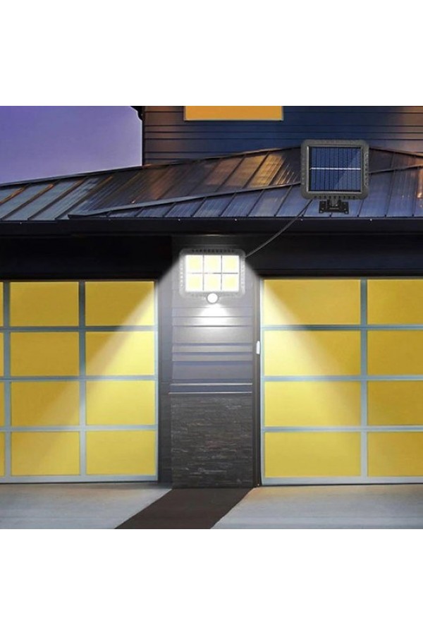 Güneş Enerji Panelli 120 LED Bahçe Aydınlatma S-30