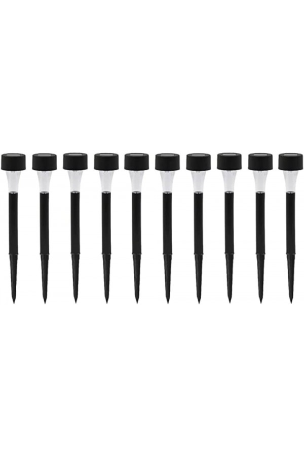 Güneş Enerjili Bahçe Lambası Plastik Saplama 10lu Set Güneş Enerjili Bahçe Lambası Plastik Saplama 10lu Set