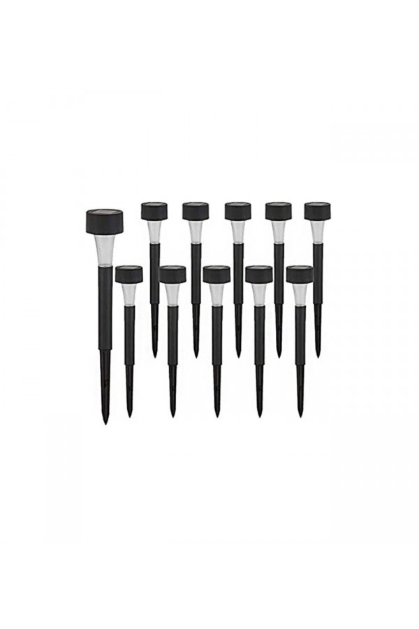 Güneş Enerjili Bahçe Lambası Plastik Saplama 10lu Set Güneş Enerjili Bahçe Lambası Plastik Saplama 10lu Set