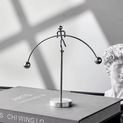 Halterci Şeklinde Newton Balans Denge Topları han-24