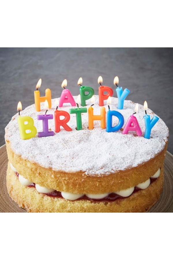 Parti Aksesuar Happy Birthday Yazılabilen Rengarenk Doğum Günü Mumu Parti Aksesuar Happy Birthday Yazılabilen Rengarenk Doğum Günü Mumu