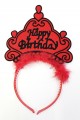 Parti Aksesuar Happy Birthday Yazılı Neon Renk Taç 12 Adet