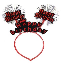 Happy Birthday Yazılı Püsküllü Neon Kırmızı Renk Doğum Günü Tacı 22x19 cm Happy Birthday Yazılı Püsküllü Neon Kırmızı Renk Doğum Günü Tacı 22x19 cm