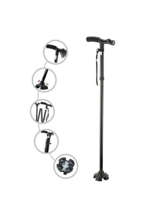 Led Işıklı Katlanır Baston