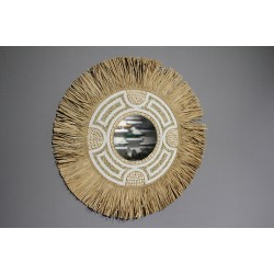 Hasırlı Duvar Aynası Hasırlı Duvar Aynası