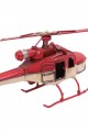 Helikopter Metal Vintage Dekoratif Masaüstü Biblo Hediyelik
