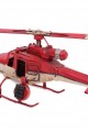 Helikopter Metal Vintage Dekoratif Masaüstü Biblo Hediyelik