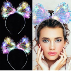 Işıltılı Fiber Fiyonk Gece Tacı Işıklı Ledli Eğlence Tacı 1 Adet 20x21 cm Işıltılı Fiber Fiyonk Gece Tacı Işıklı Ledli Eğlence Tacı 1 Adet 20x21 cm