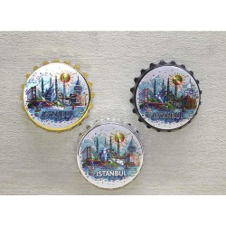 İstanbul Temalı Metal Magnet
