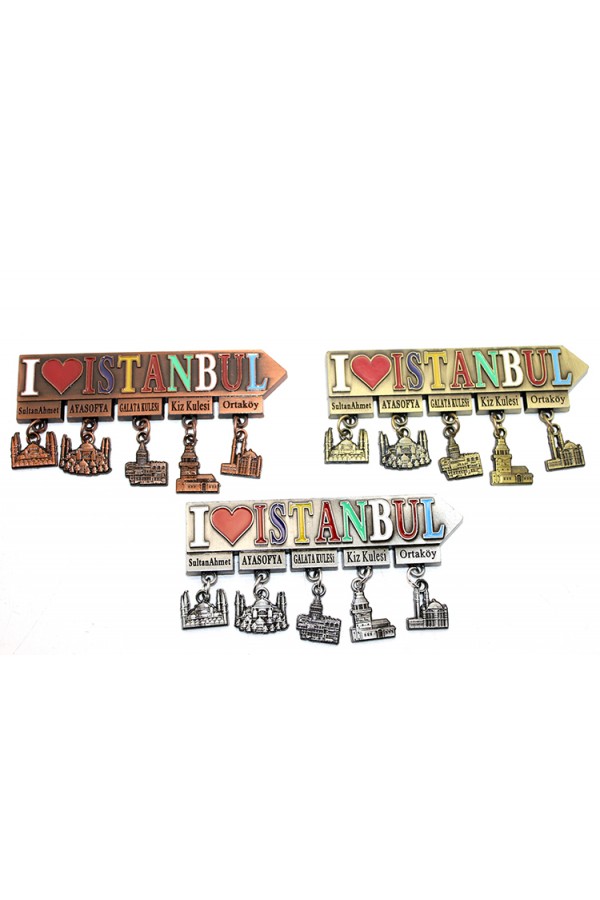 İstanbul Temalı Metal Magnet