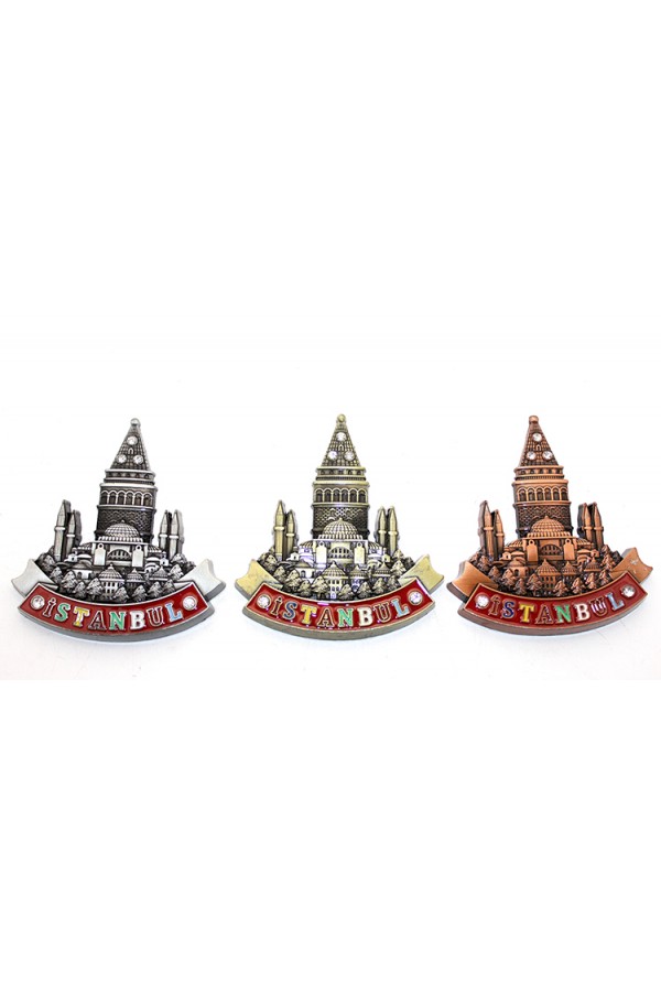 İstanbul Temalı Metal Magnet