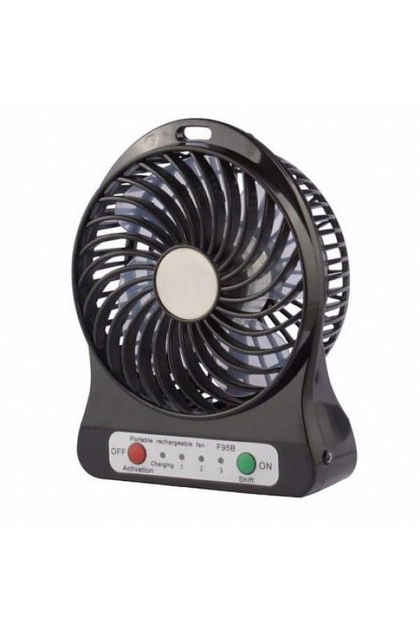 Kablosuz Şarjlı Masa Üstü Mini Renkli Vantilatör
