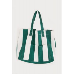 Kadın Kanvas 2 Cepli Günlük Renkli Plaj Omuz Çantası Yeşil Kadın Kanvas 2 Cepli Günlük Renkli Plaj Omuz Çantası Yeşil