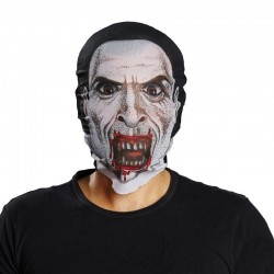 Kafaya Tam Geçmeli Bez Vampir Maskesi - Streç Korku Maskesi - 3D Baskılı Maske Model 2 Kafaya Tam Geçmeli Bez Vampir Maskesi - Streç Korku Maskesi - 3D Baskılı Maske Model 2