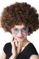 Kahve Renk Kıvırcık Afro Bonus Peruk