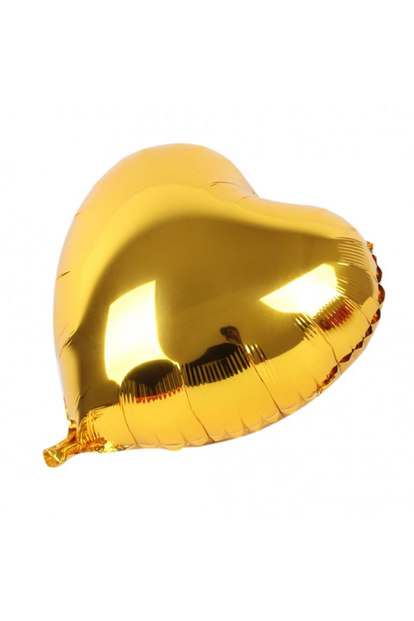Parti Aksesuar Kalp Balon Folyo Sarı 45 cm 18 inç