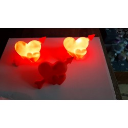 Kalp Işık 12'li Led Aydınlatma Dekoratif Hediyelik