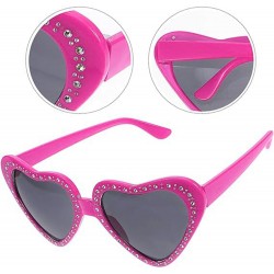 Kalp Şekilli Taşlı Parti Gözlüğü Pembe Renk 6x16 cm Kalp Şekilli Taşlı Parti Gözlüğü Pembe Renk 6x16 cm