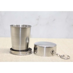 Katlanabilir Tekli Paslanmaz Çelik Shot Bardak