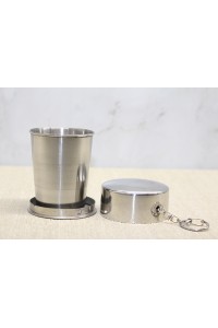 Katlanabilir Tekli Paslanmaz Çelik Shot Bardak