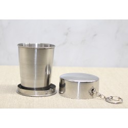 Katlanabilir Tekli Paslanmaz Çelik Shot Bardak