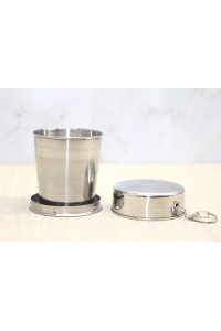 Katlanabilir Tekli Paslanmaz Çelik Shot Bardak